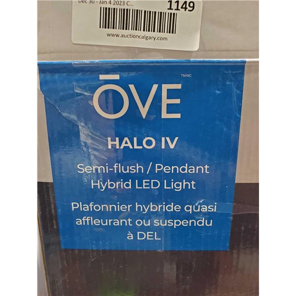 Ove Halo IV Semi-flush / Pendant Hybrid LED Light Adjustable Height