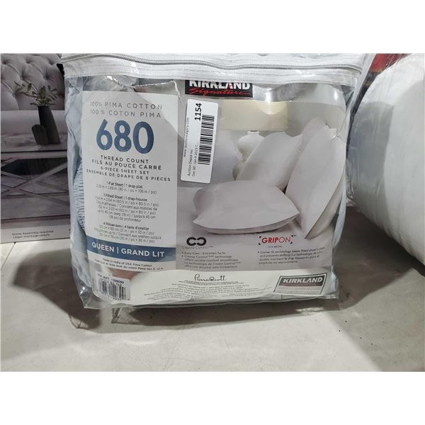 Kirkland 680 Thread count 6-pc Sheet Set Queen Size
