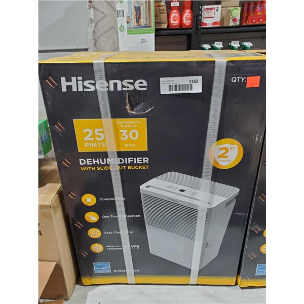 NEW Hisense 25 pints Dehumidifier w/ Slide out bucket
