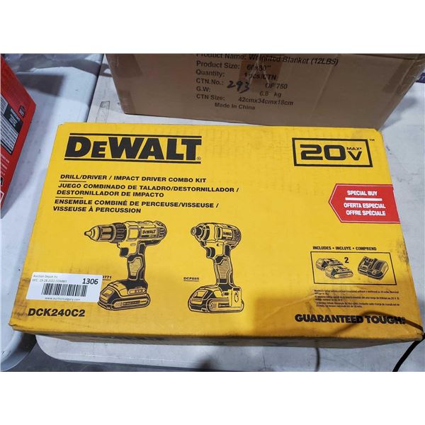 NEW Dewalt 20V Drill/Driver Combo Set