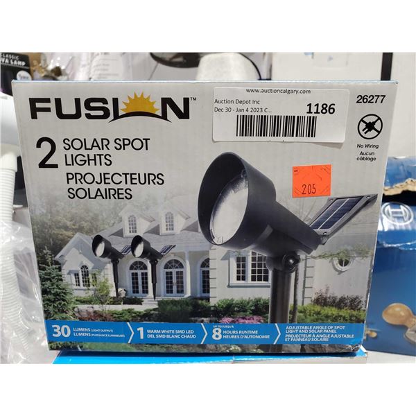 Fusion 2 pack Solar Spot Lights
