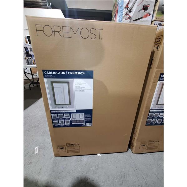 Foremost Carlington 36" Wall Mirror - Walnut Finish