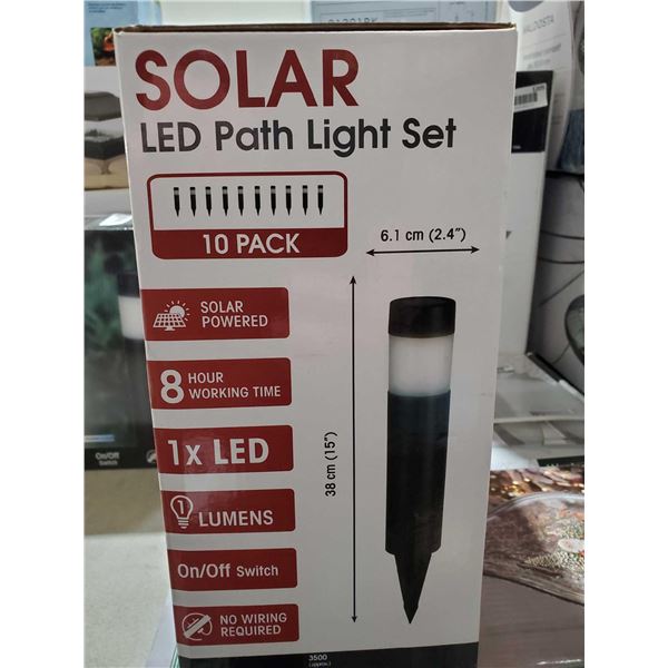 Solar LED Path Light Set - 10 Pack