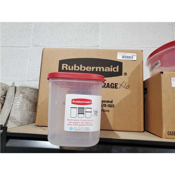 Rubbermaid 1.4Kg Pantry Storage Containers 6x1.4kg