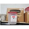 Image 1 : Rubbermaid 1.4Kg Pantry Storage Containers 6x1.4kg
