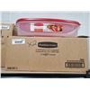 Image 1 : Rubbermaid 5.6L Rectangular Container box of 2