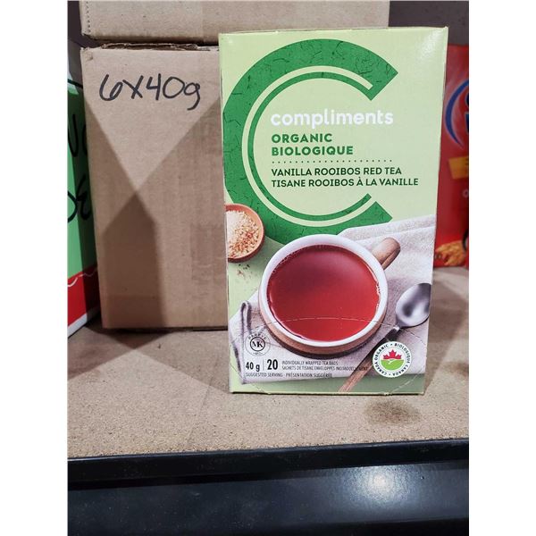 Compliments Organic Green Tea 6 x 20 tea bags