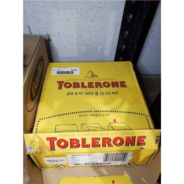 Toblerone Chocolate Bars 20 x 100g