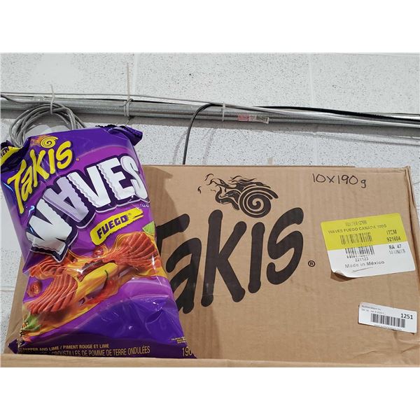 Takis Waves Fuego Chips 10 x 190g