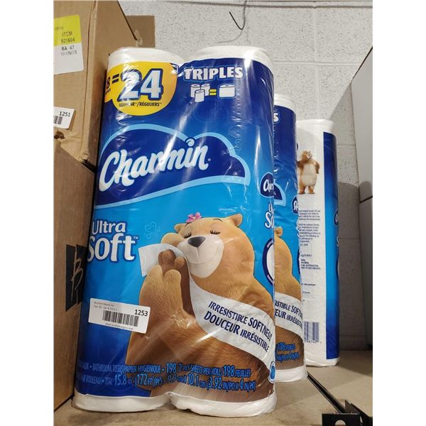 Charmin Bathroom Tissue - 8 Jumbo Rolls X 3 Packs
