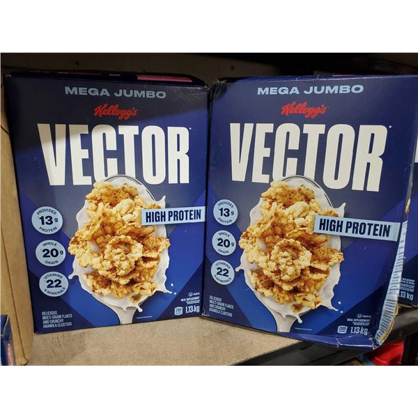 Kellogg's Vector Mega Jumbo box lot of 2 x's 1.13kg