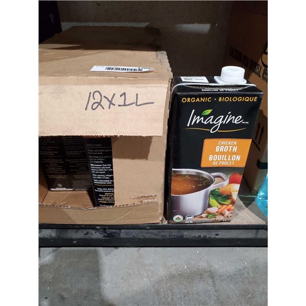 Imagine Organic Chicken Broth 12x1L