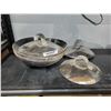 Image 3 : Hand Made Metal Woks with Tin Lids - Asst Size- Lot of 4 Wok/3Lids