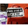 Image 2 : NEW Warning Barrier / Snow Fencing 4'x100'
