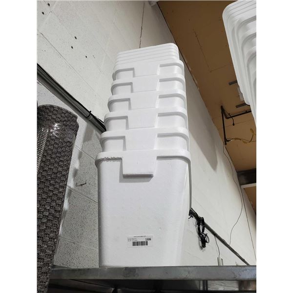 24 Can Styrofoam Cooler with Lid Lot of 6
