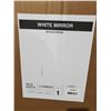 Image 2 : Images 2000 26.5x34.5" Beveled Wall Mirror with White Frame