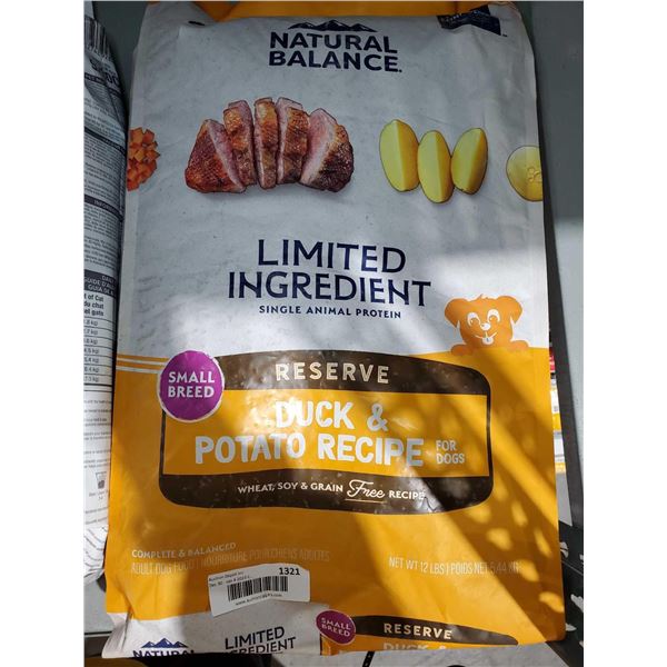 Natural Balance Limited Ingredient Duck & Potato Dog Kibble 12 lbs