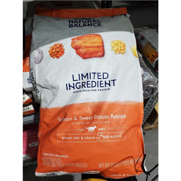 Natural Balance Limited Ingredient Salmon & Sweet Potato Dog Kibble 24 lbs