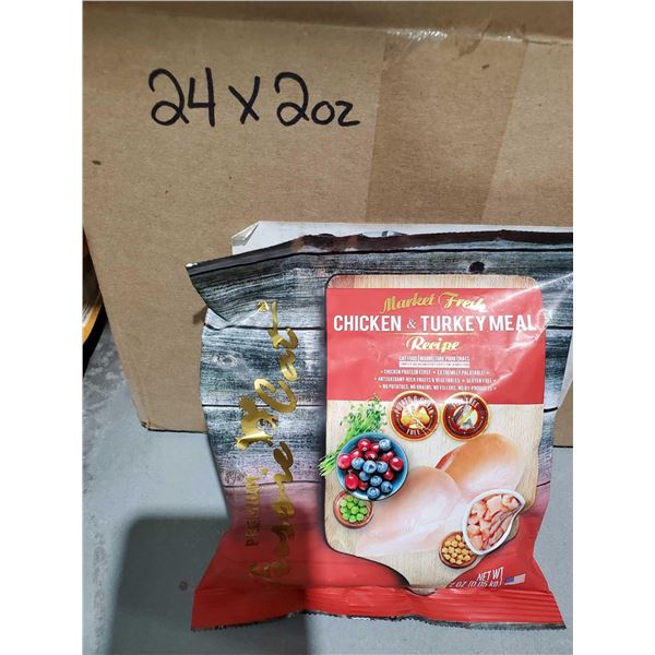 Market Fresh Chicken & Turkey Dry Cat Kibble 24x2oz packets