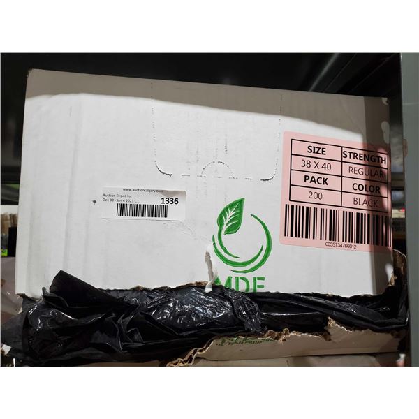 MDF 38"x40" Black  Garbage Bags - 200 Count