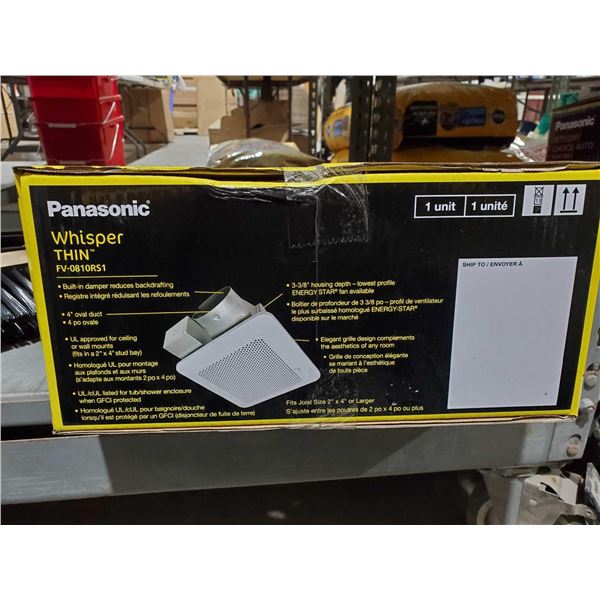 New - Panasonic Whisper Thin FV-0810RS1 Ventilation Fan