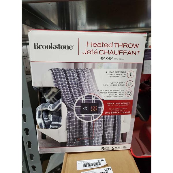 Brookstone Heated Throw Blanket