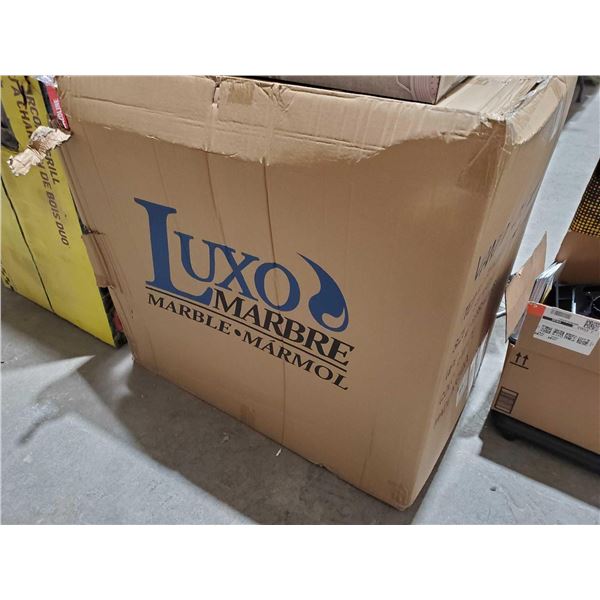 NEW Luxo Marbre Vanity Cabinet Color White 31" x 19" x 33.9" Shaker Style