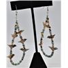 Image 2 : Quail Ridge Abalone Bird Fetish Loop Earrings