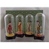 Image 2 : 1940s Set of 4 Miniature Geisha Dolls