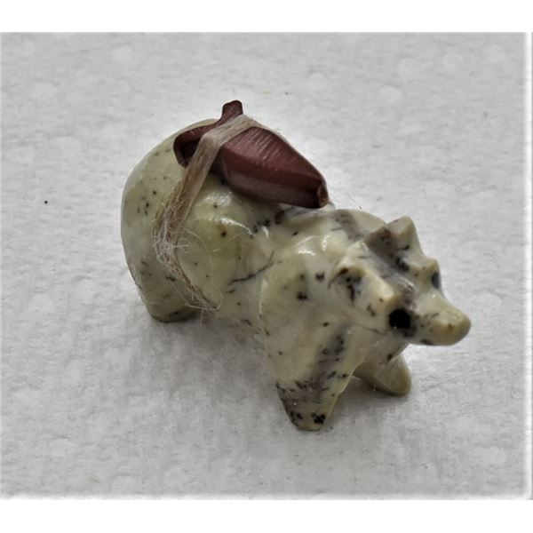 Native American Zuni Serpentine Bear Fetish