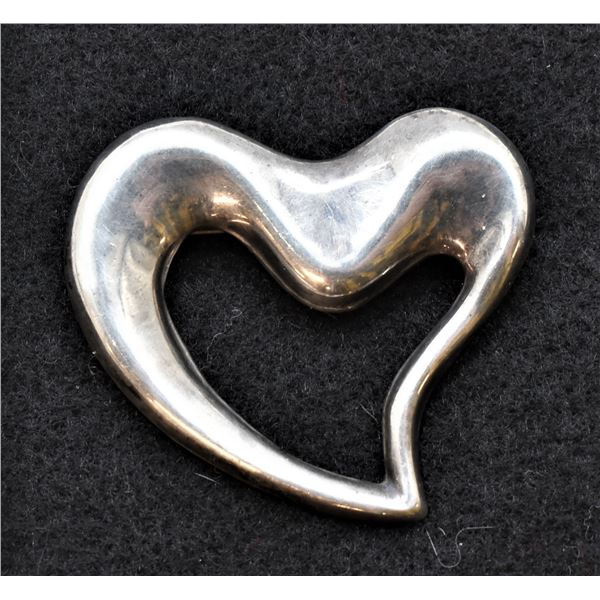 Sterling Silver Heart Pin