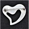 Image 2 : Sterling Silver Heart Pin
