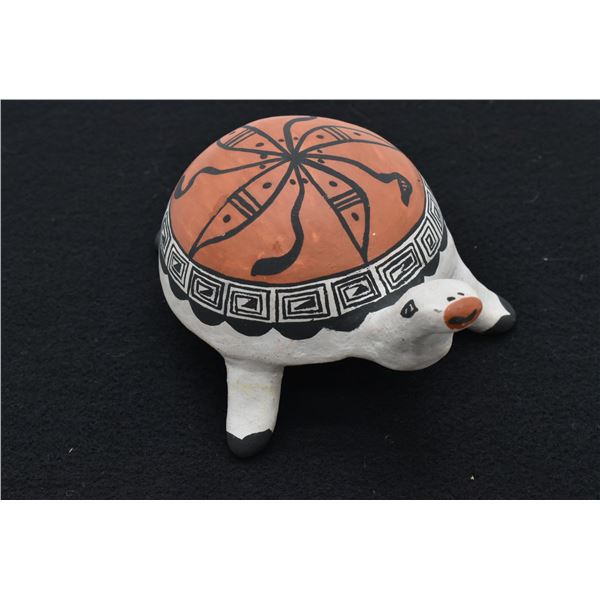 Acoma Pottery Turtle by I. Castillo