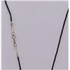 Image 3 : Sterling Faceted Dyed Ruby Stone Pendant Necklace