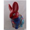 Image 1 : Talavera Folk Art Pottery Rabbit Bank