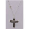Image 4 : Zuni Sterling Inlay Cross Pendant Necklace
