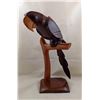 Image 1 : Hand Carved Parrot Statue