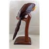 Image 2 : Hand Carved Parrot Statue