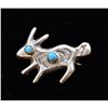 Image 1 : Navajo Sterling Turquoise Rabbit Pin