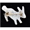 Image 3 : Navajo Sterling Turquoise Rabbit Pin