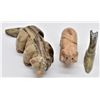 Image 5 : 3 Native American Stone Animal Fetishes