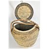 Image 3 : Large Multi Toned Wicker Market Basket
