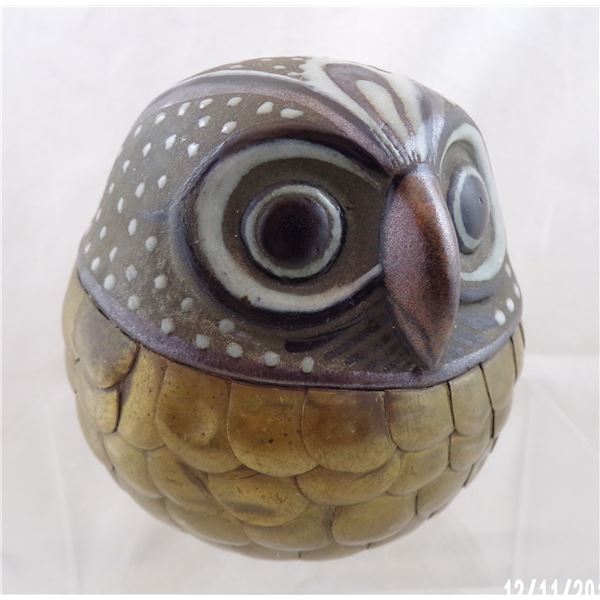 Vintage Mexican Tonala Pottery Owl
