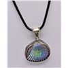 Image 1 : Iridescent Shell Pendant Necklace