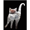 Image 3 : Silver Tone Kitty Cat Pin with Copper Face