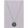 Image 2 : Zuni Sterling Turquoise Pin Pendant Necklace