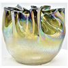Image 3 : Iridescent Curved Edge Hand Blown Bowl
