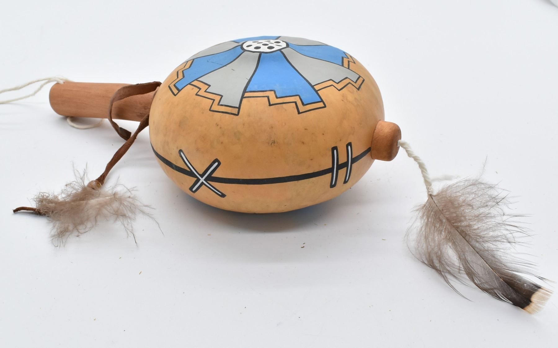 Native American Hopi Gourd Rattle