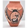 Image 1 : Zuni Pottery Deer & Butterfly Jar by T Fontenelle