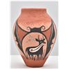 Image 3 : Zuni Pottery Deer & Butterfly Jar by T Fontenelle